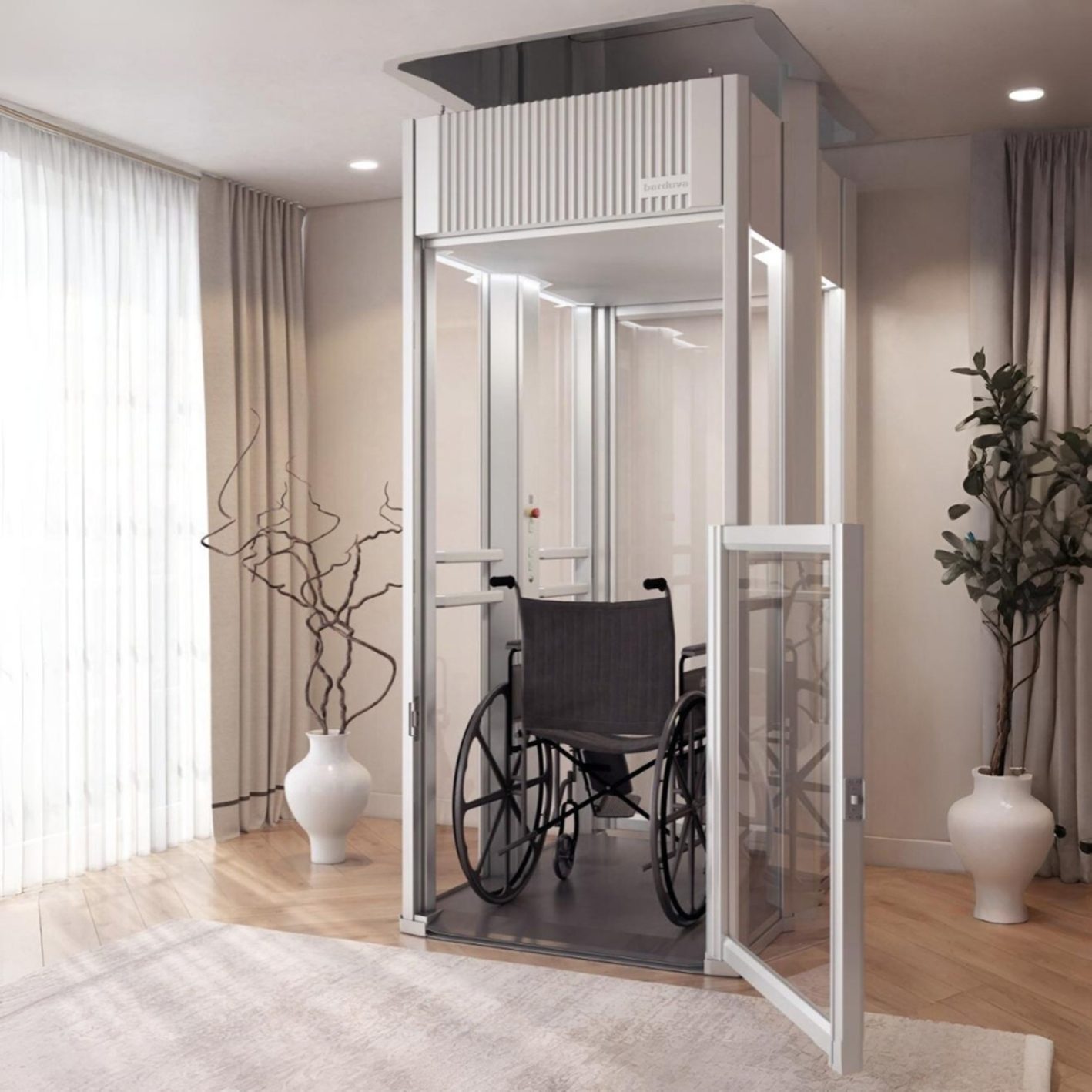 compact home lift MB120 Barduva