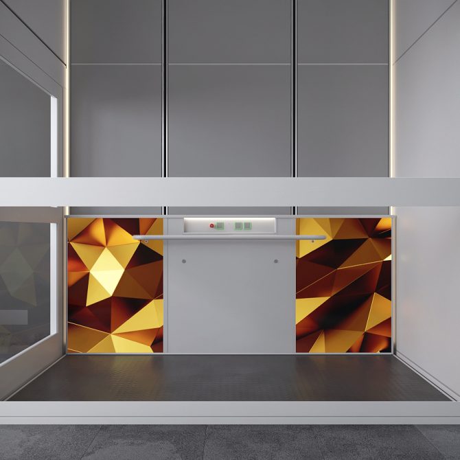 goods lift VB1000 panel design Model01 Barduva