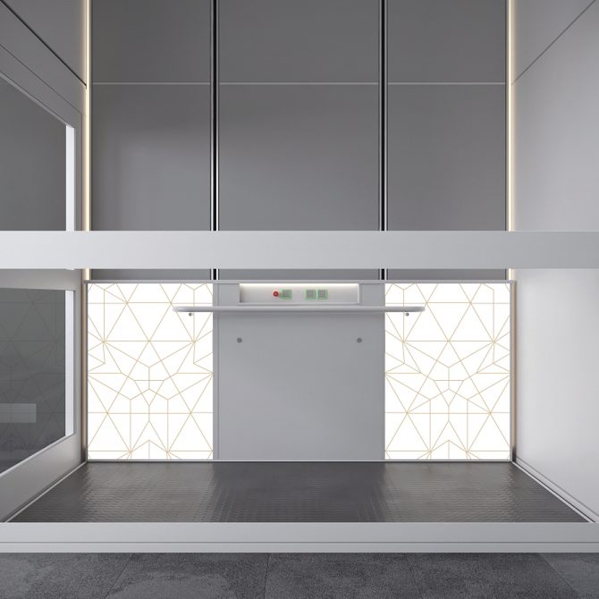 goods lift VB1000 panel design Model02 Barduva
