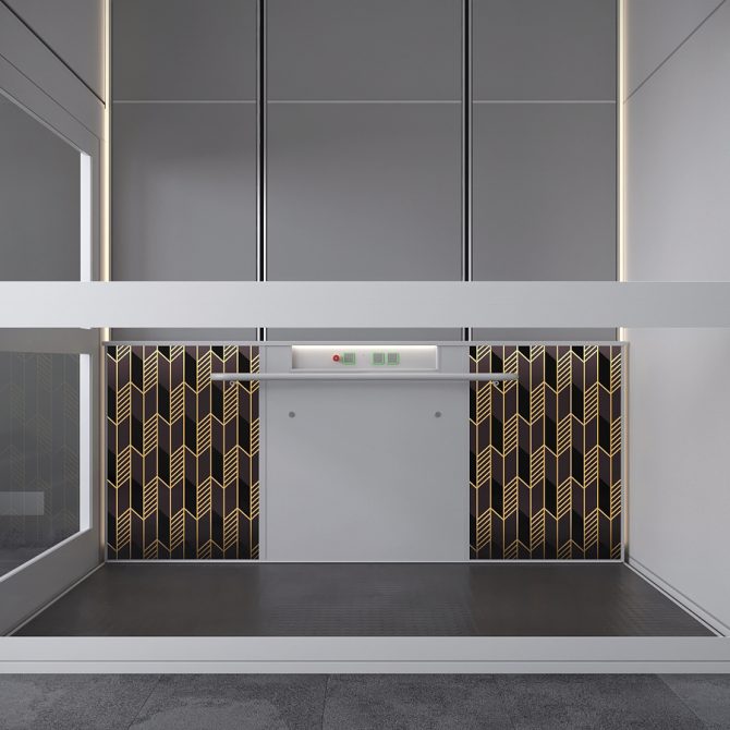 goods lift VB1000 panel design Model11 Barduva